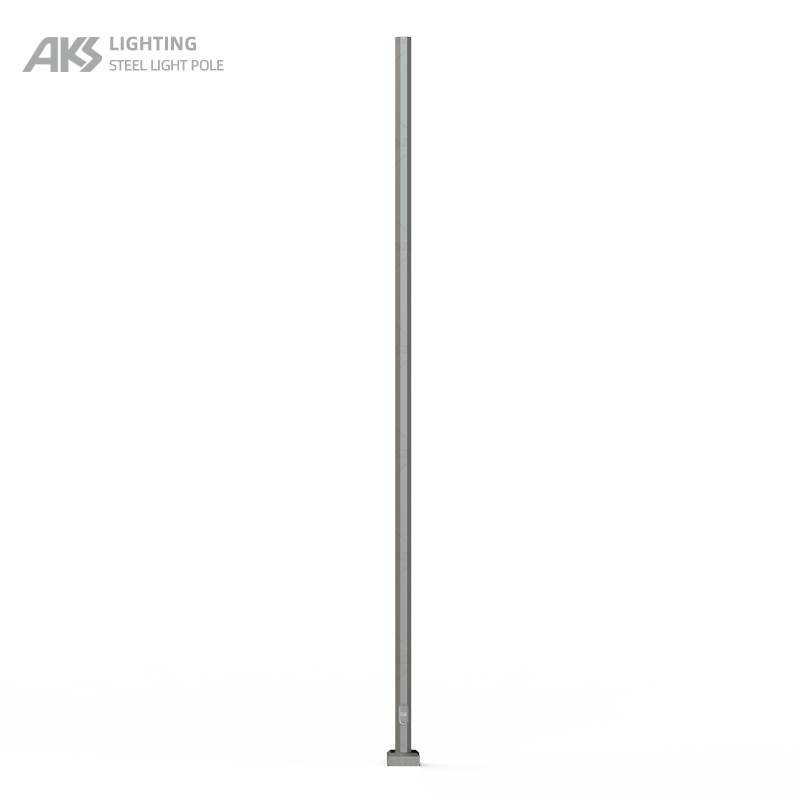 Metal octagonal hot dip galvanized straight light pole