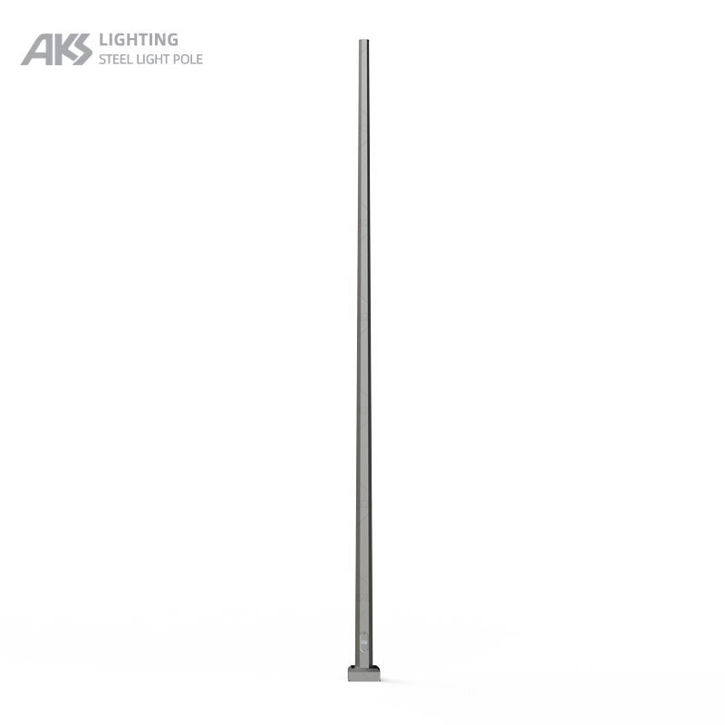 Metal hexagonal taper hot dip galvanized straight light pole